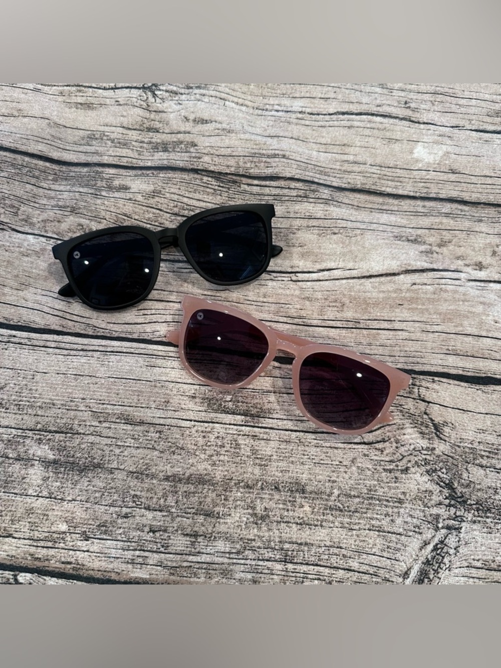 Lot of 2 Knockaround Paso Robles Classic Shspe Women's Sunglasses - Pink & Black